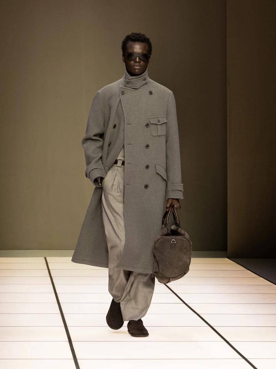 Koleksi Giorgio Armani FW26 di Milan Fashion Week Menswear