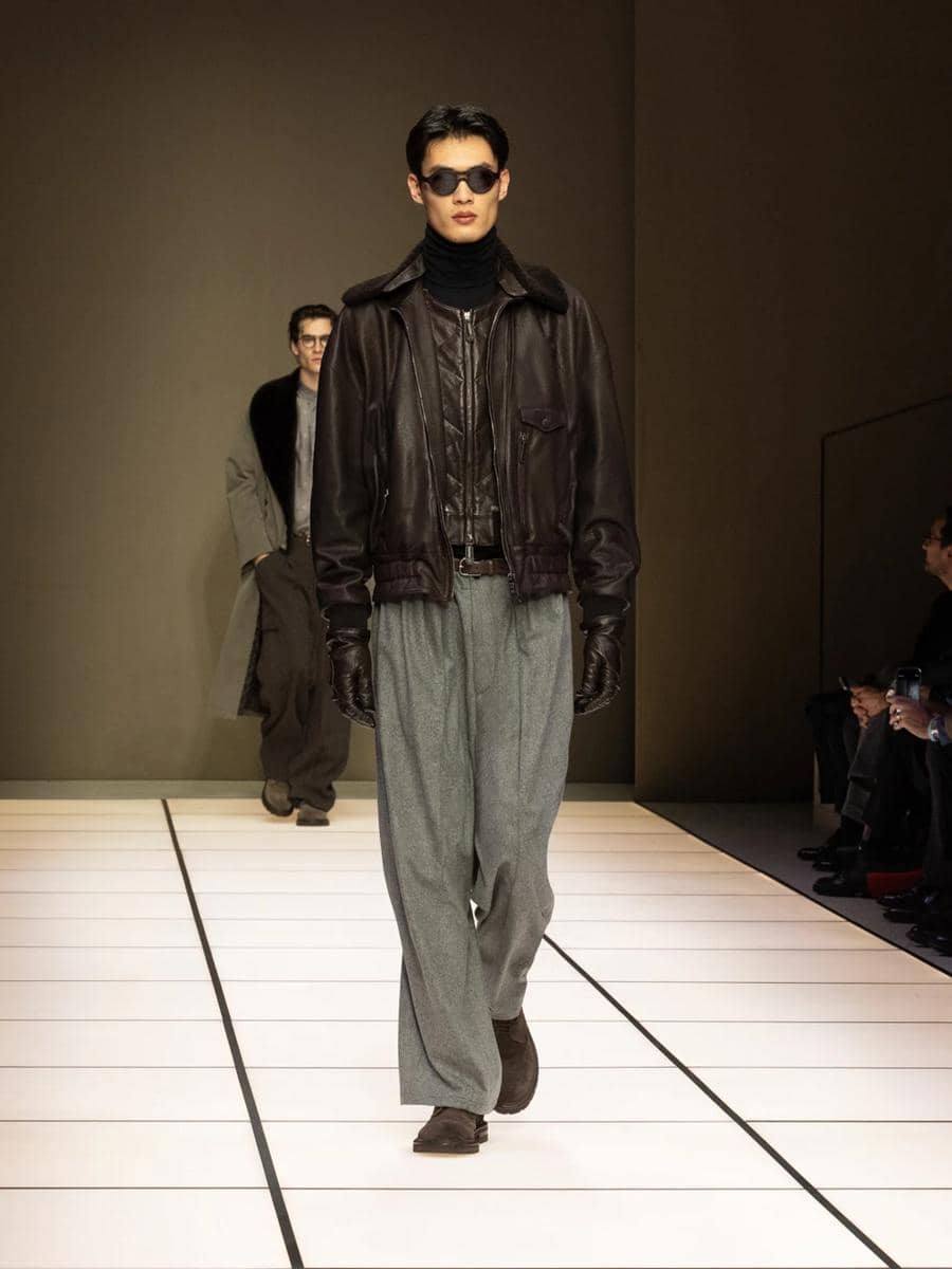 Koleksi Giorgio Armani FW26 di Milan Fashion Week Menswear