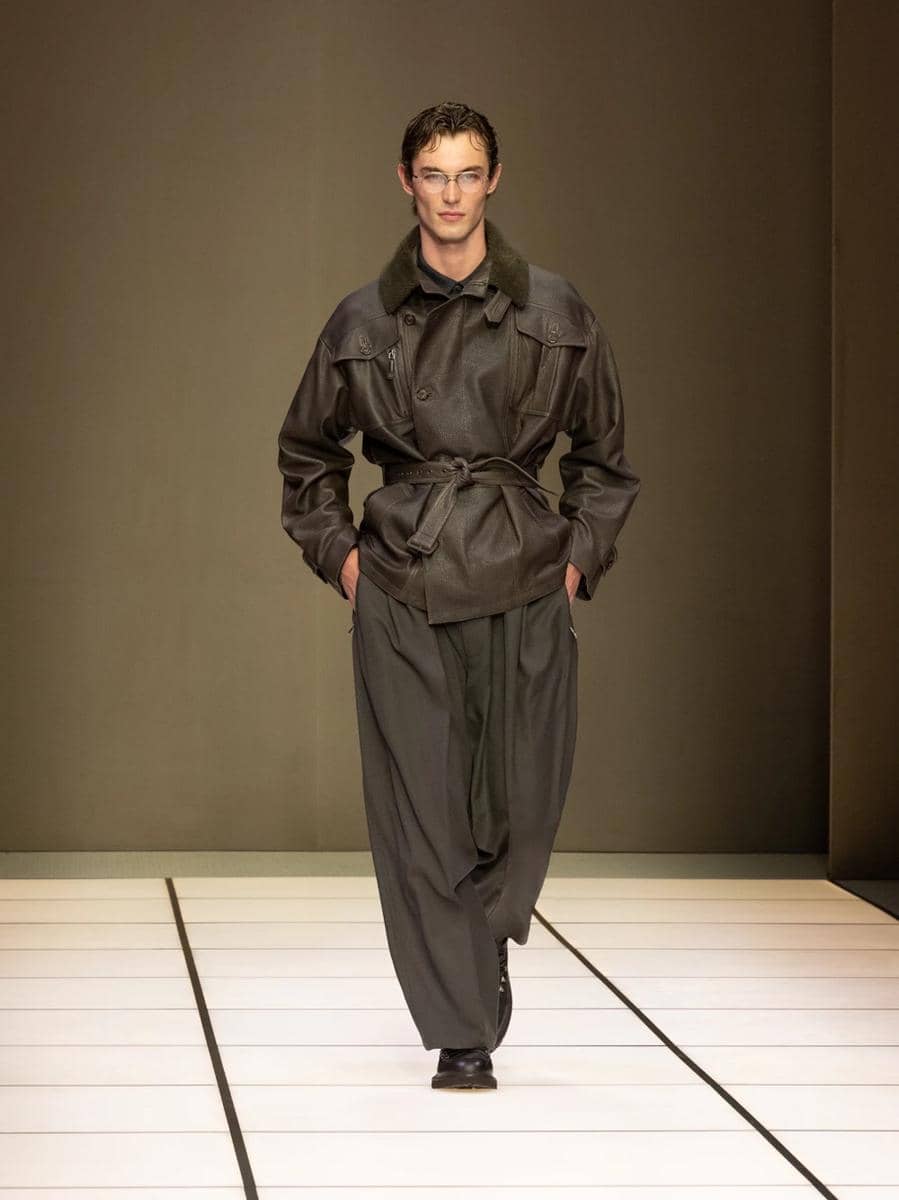 Koleksi Giorgio Armani FW26 di Milan Fashion Week Menswear
