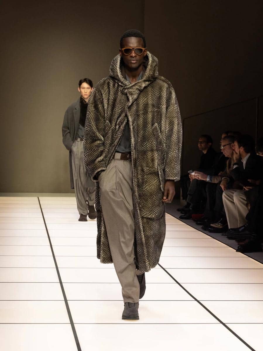 Koleksi Giorgio Armani FW26 di Milan Fashion Week Menswear