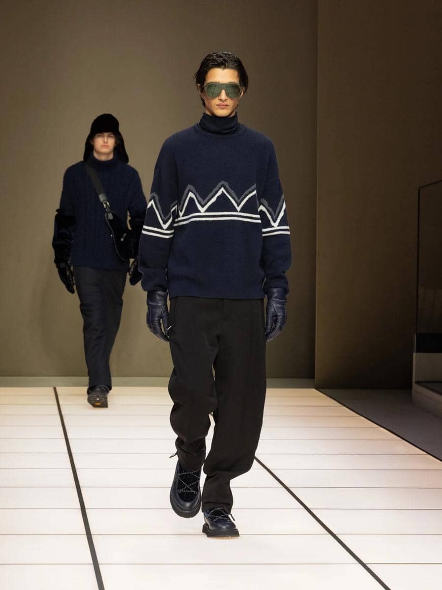 Koleksi Giorgio Armani FW26 di Milan Fashion Week Menswear