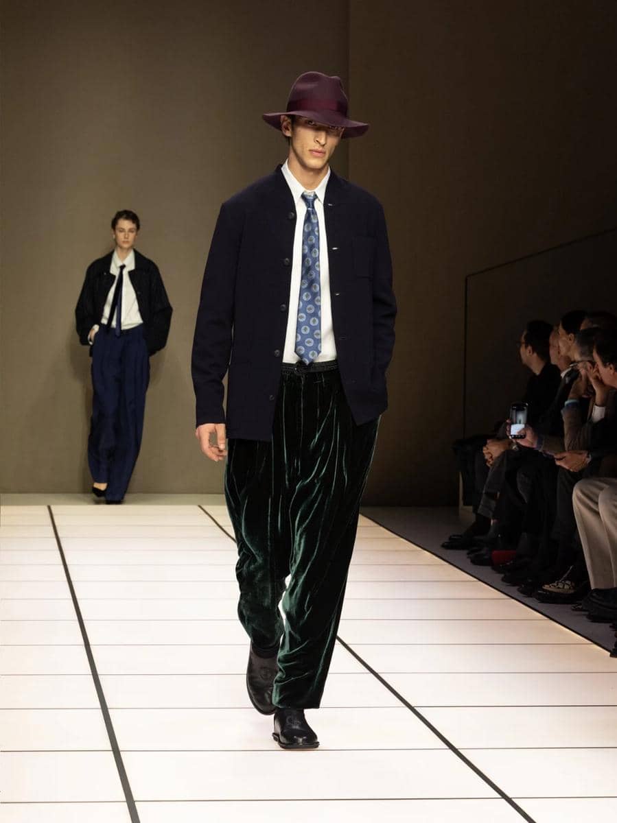 Koleksi Giorgio Armani FW26 di Milan Fashion Week Menswear