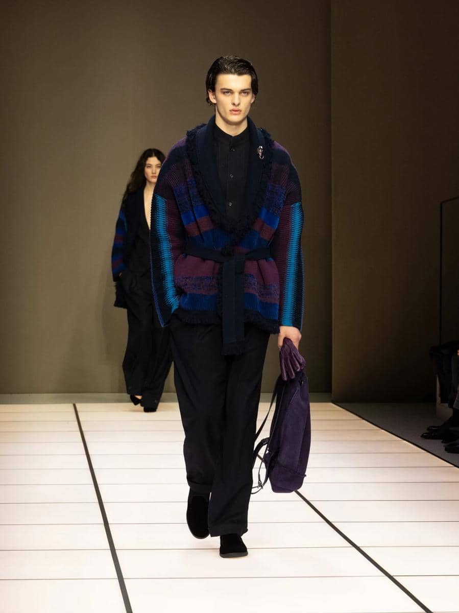 Koleksi Giorgio Armani FW26 di Milan Fashion Week Menswear