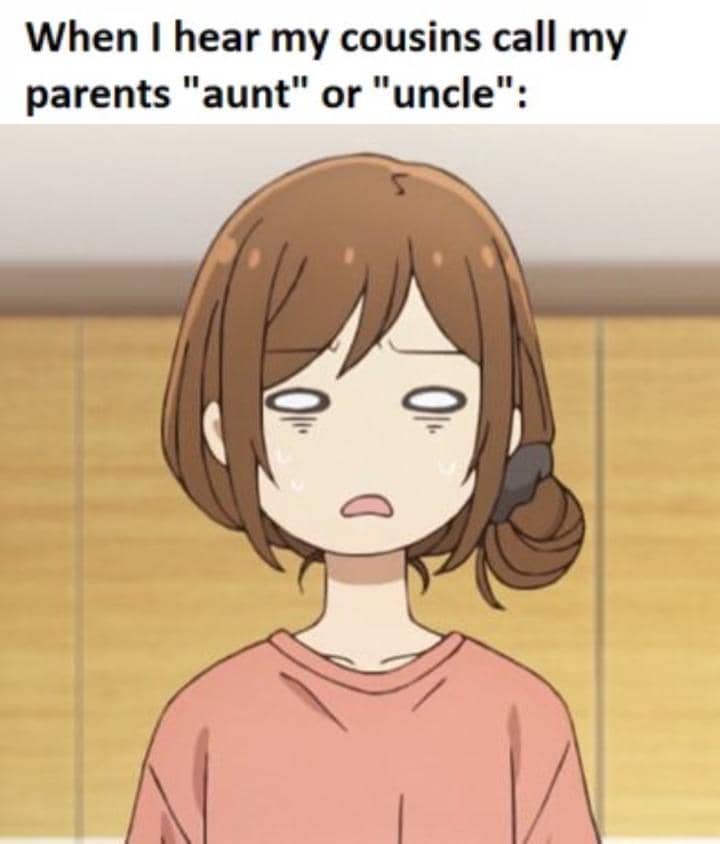 meme anime tentang tante