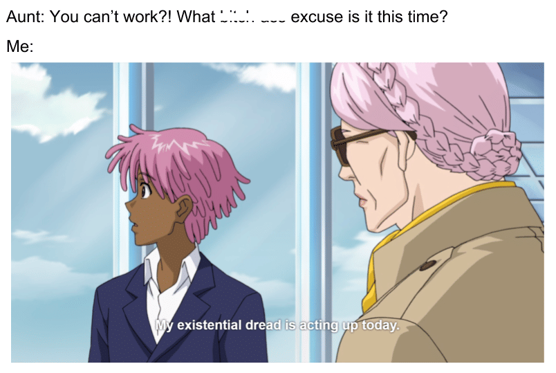 meme anime tentang tante