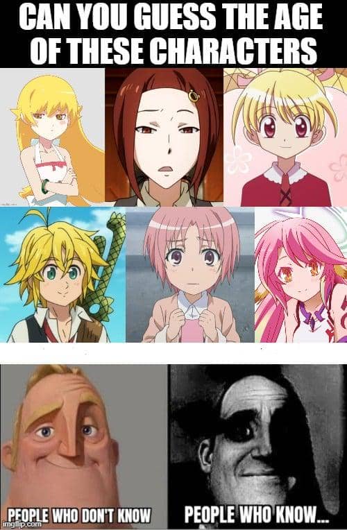 meme umur dalam anime