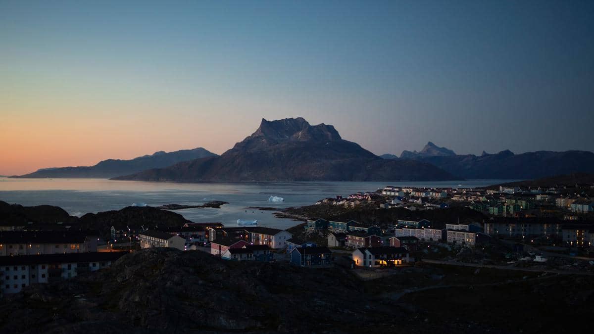pemandangan di Nuuk, Greenland
