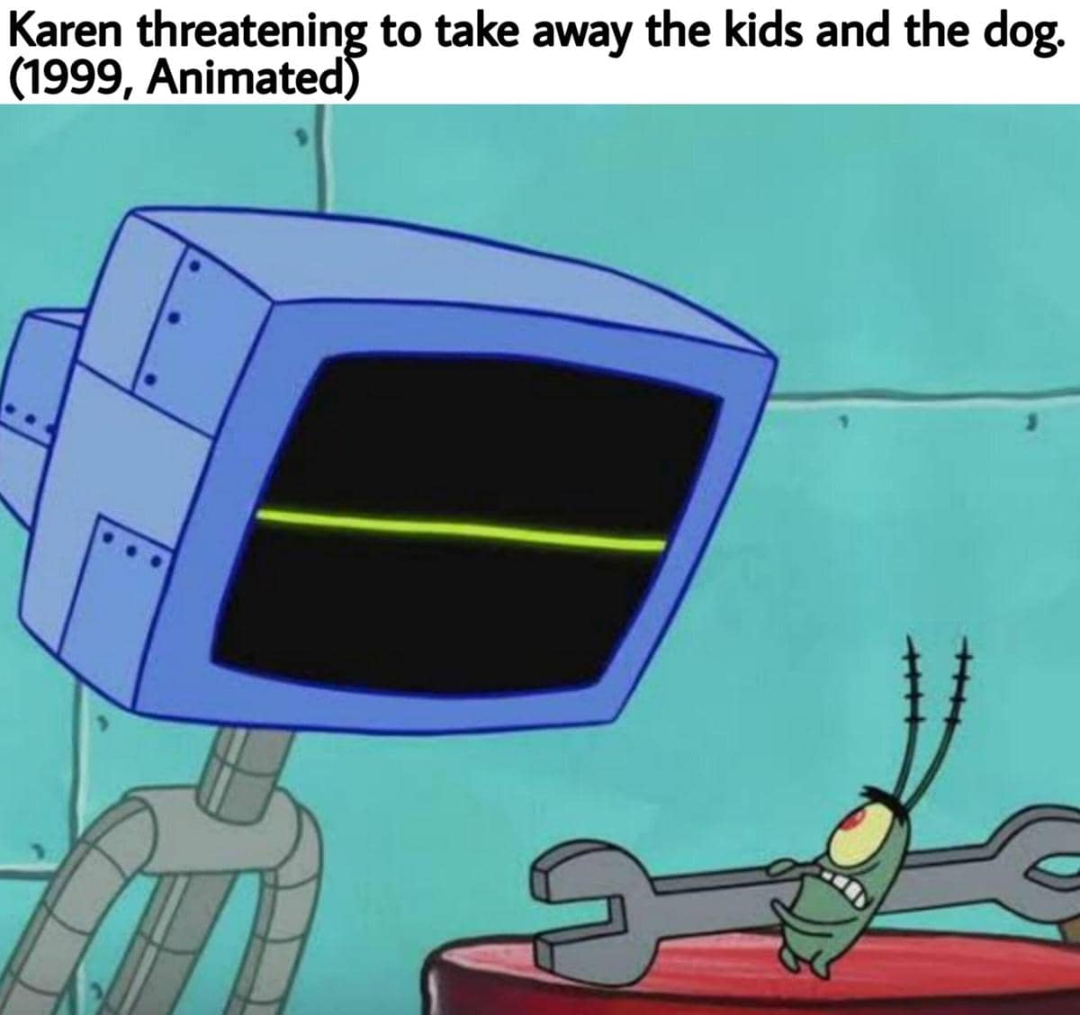 meme Plankton dan Karen