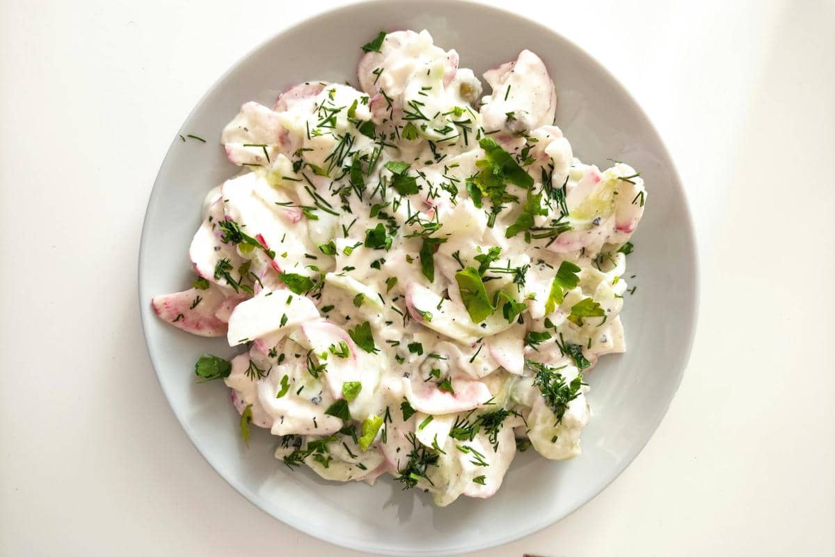 ilustrasi Japanese potato salad 