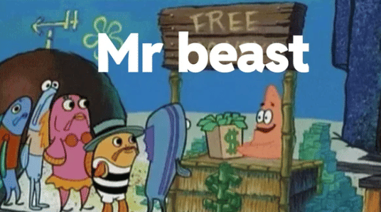 meme SpongeBob tentang YouTuber