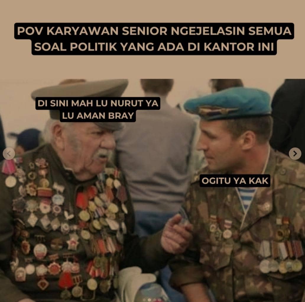 meme si paling senior