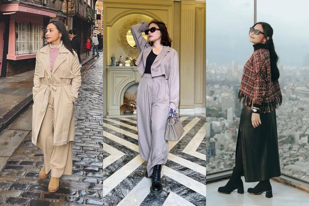 ide mix and match sepatu boots ala Prilly Latuconsina 