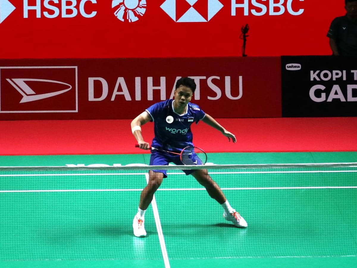 Anthony Ginting tampil di Indonesia Master 2026