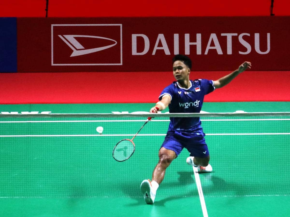 Anthony Ginting tampil di Indonesia Master 2026
