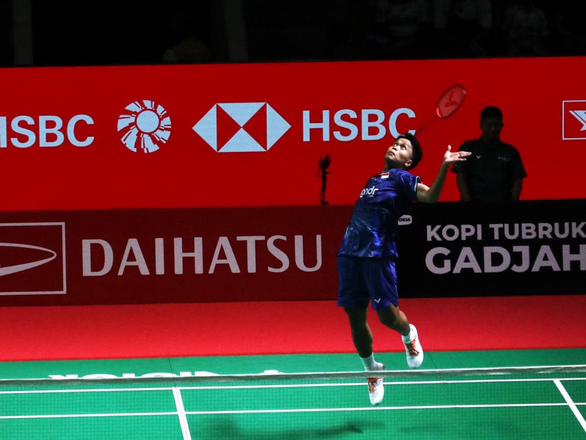 Anthony Ginting tampil di Indonesia Master 2026