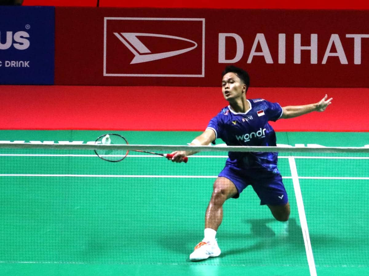 Anthony Ginting tampil di Indonesia Master 2026