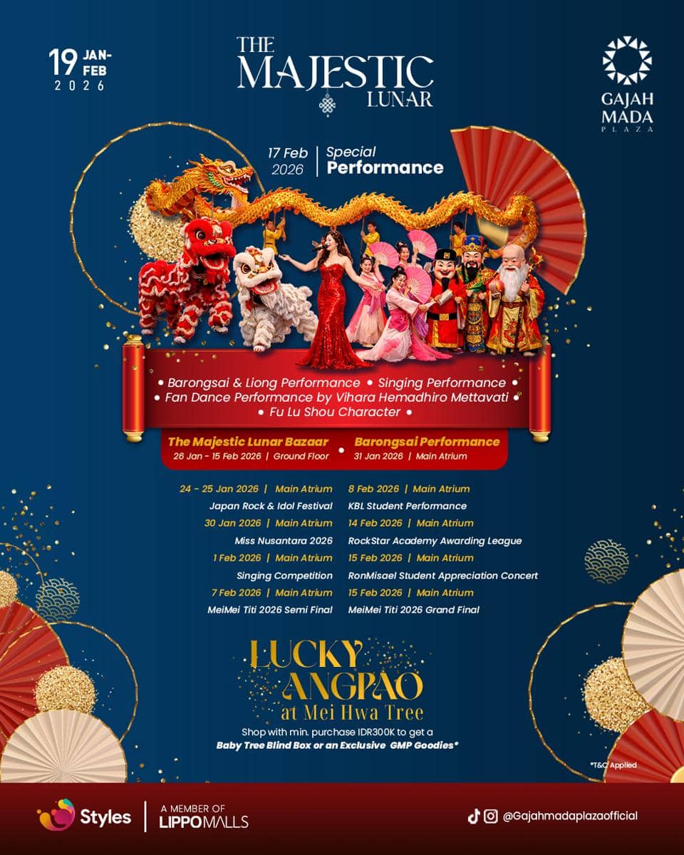 Potret poster The Majestic Lunar di Gajah Mada Plaza