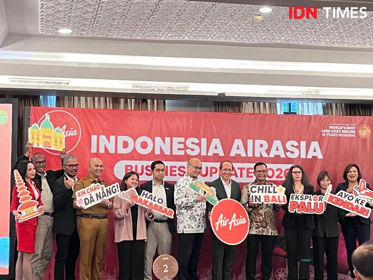 Potret Press Conference Indonesia AirAsia 2026, Artotel Senayan, Jakarta Pusat