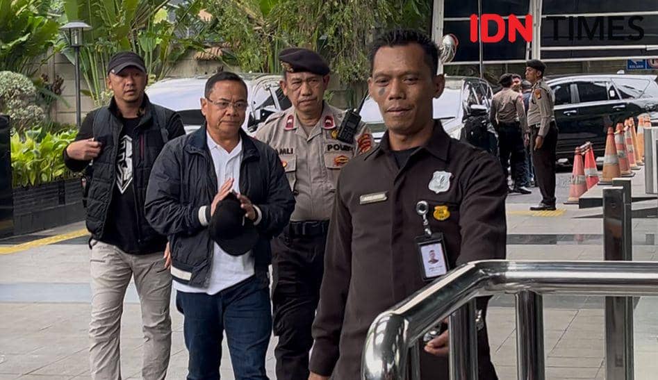 Bupati Pati, Sudewo tiba di Gedung Merah Putih KPK usai terjaring dalam operasi tangkap tangan (OTT)