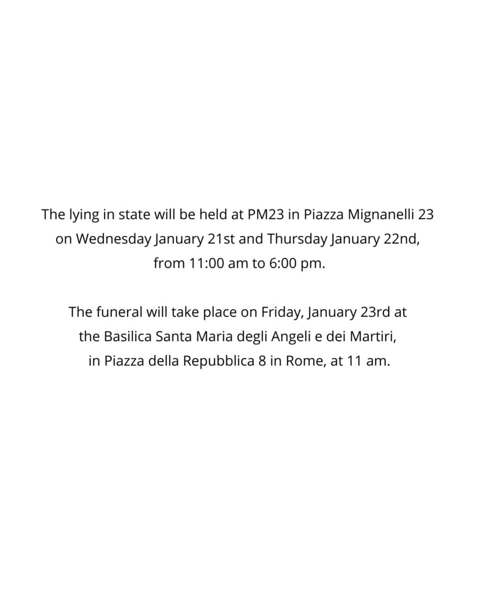 Desainer Valentino Garavani Meninggal Dunia di Usia 93 Tahun