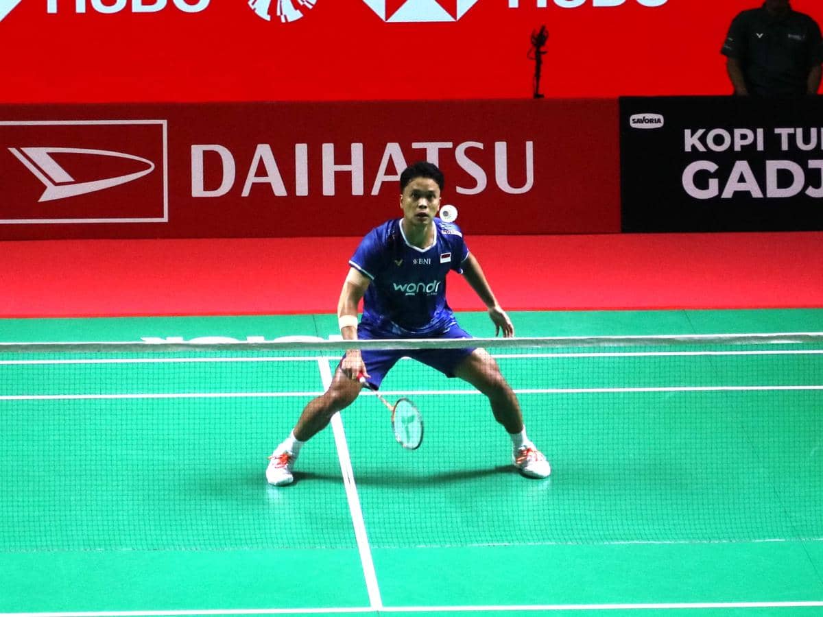 Anthony Ginting tampil di Indonesia Master 2026