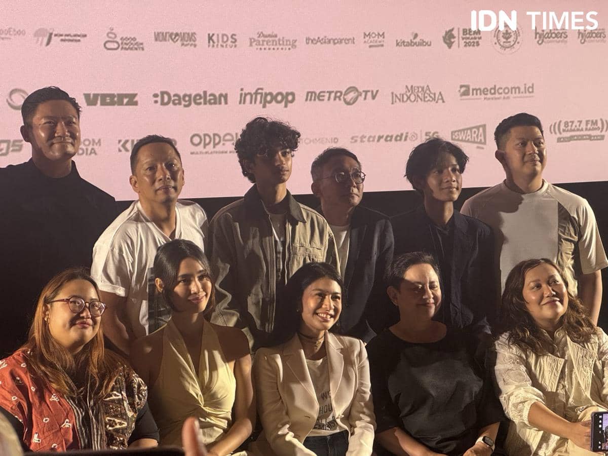 momen konferensi pers Esok Tanpa Ibu