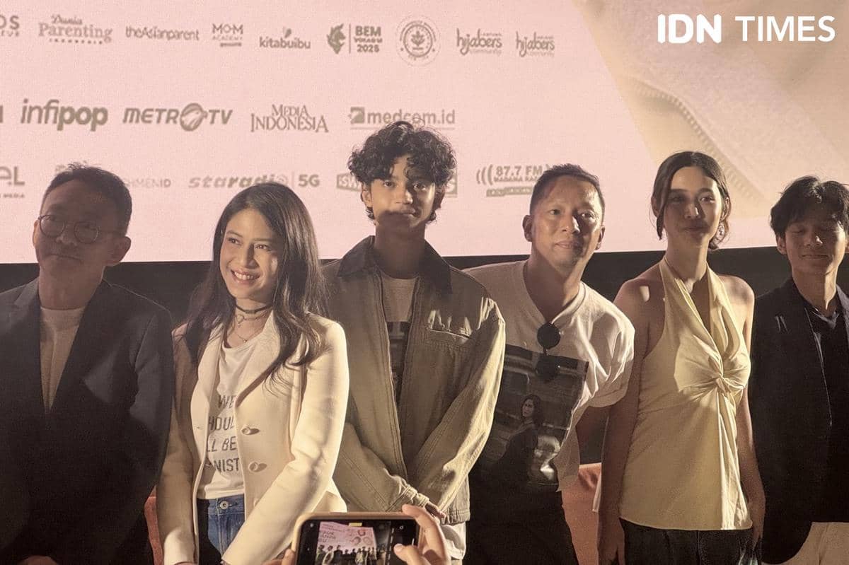 momen konferensi pers Esok Tanpa Ibu