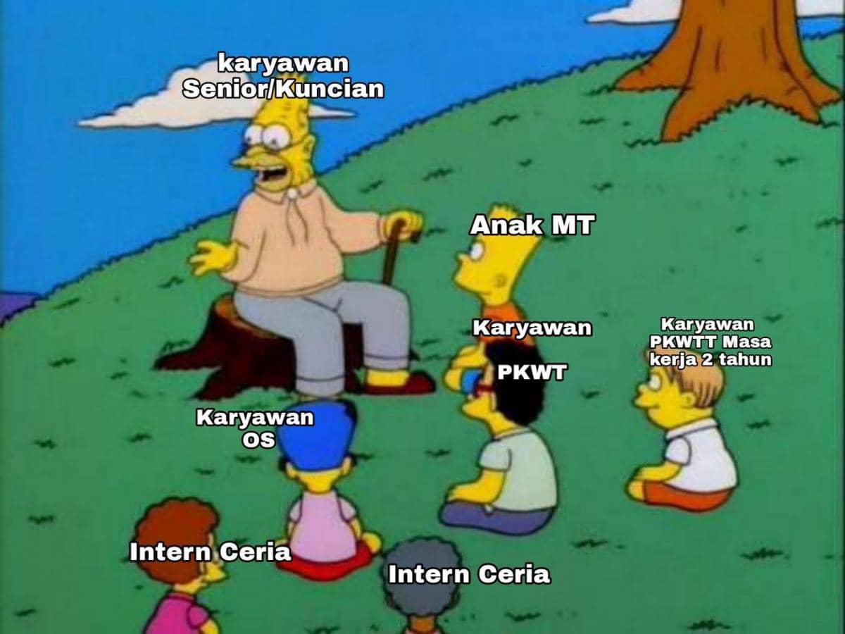 meme si paling senior