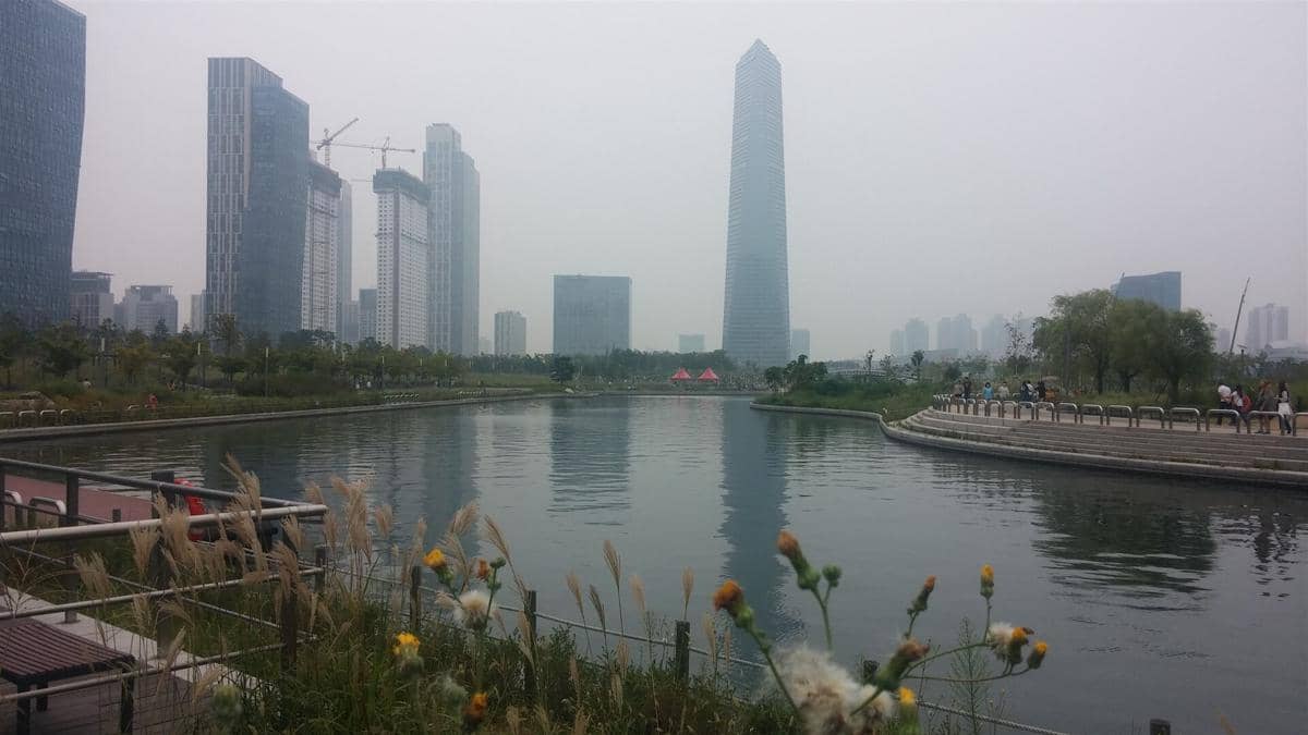 potret Songdo Central Park