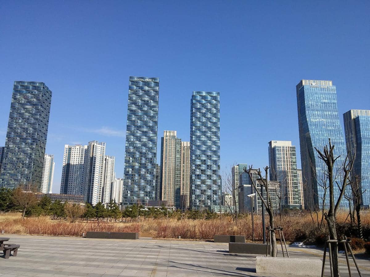 potret Songdo Central Park