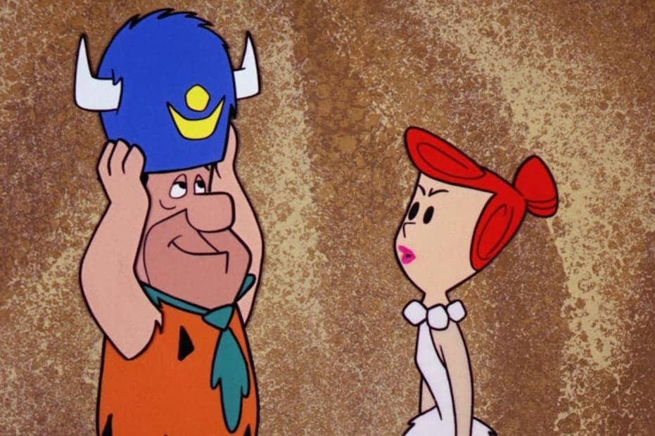 cuplikan adegan Fred dan Wilma