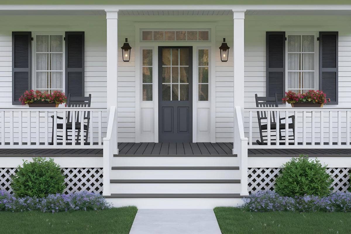 ilustrasi pagar warna putih gading