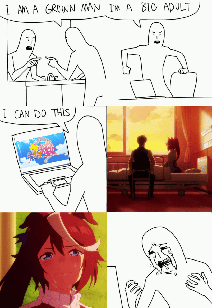 meme anime tentang kuda