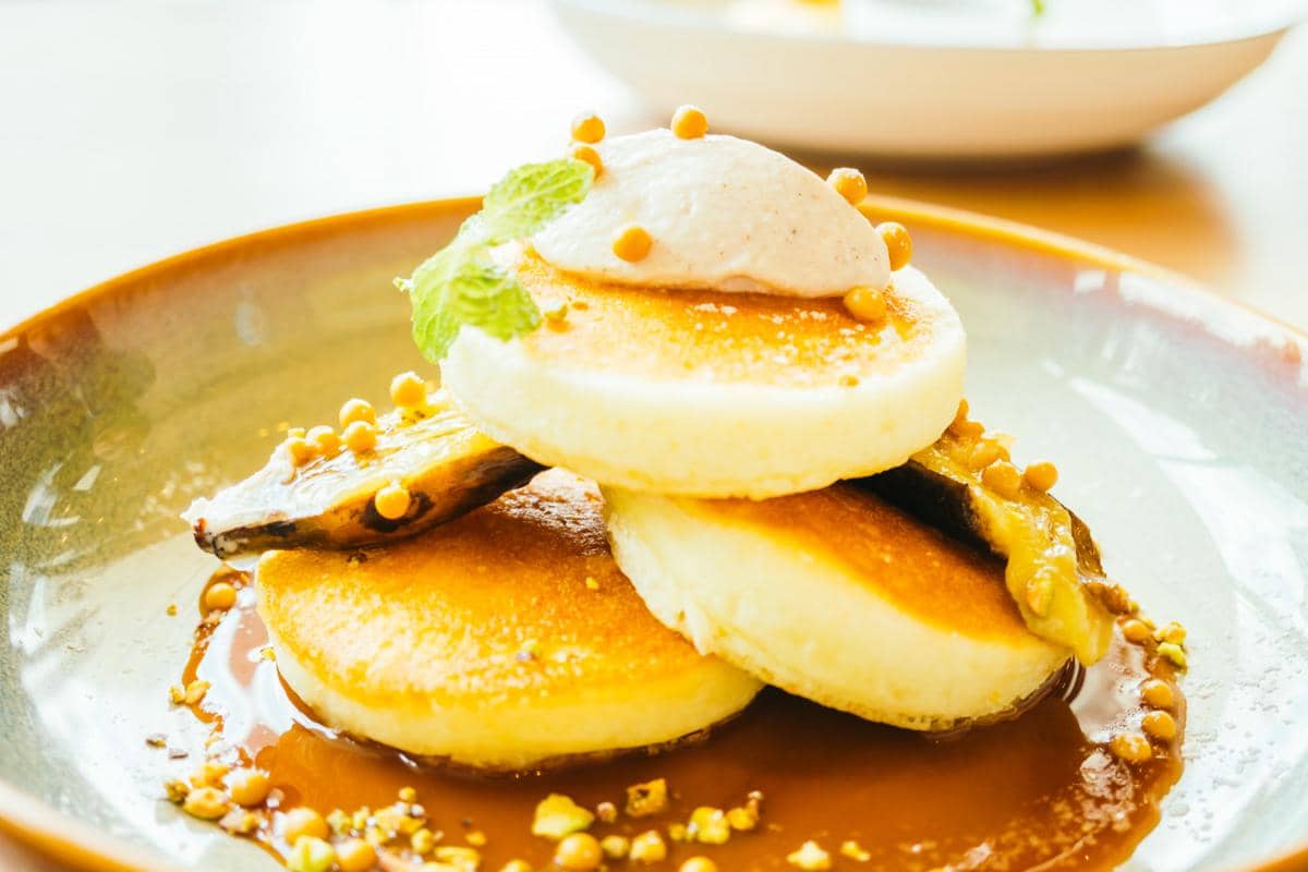 ilustrasi japanese soufflé pancake