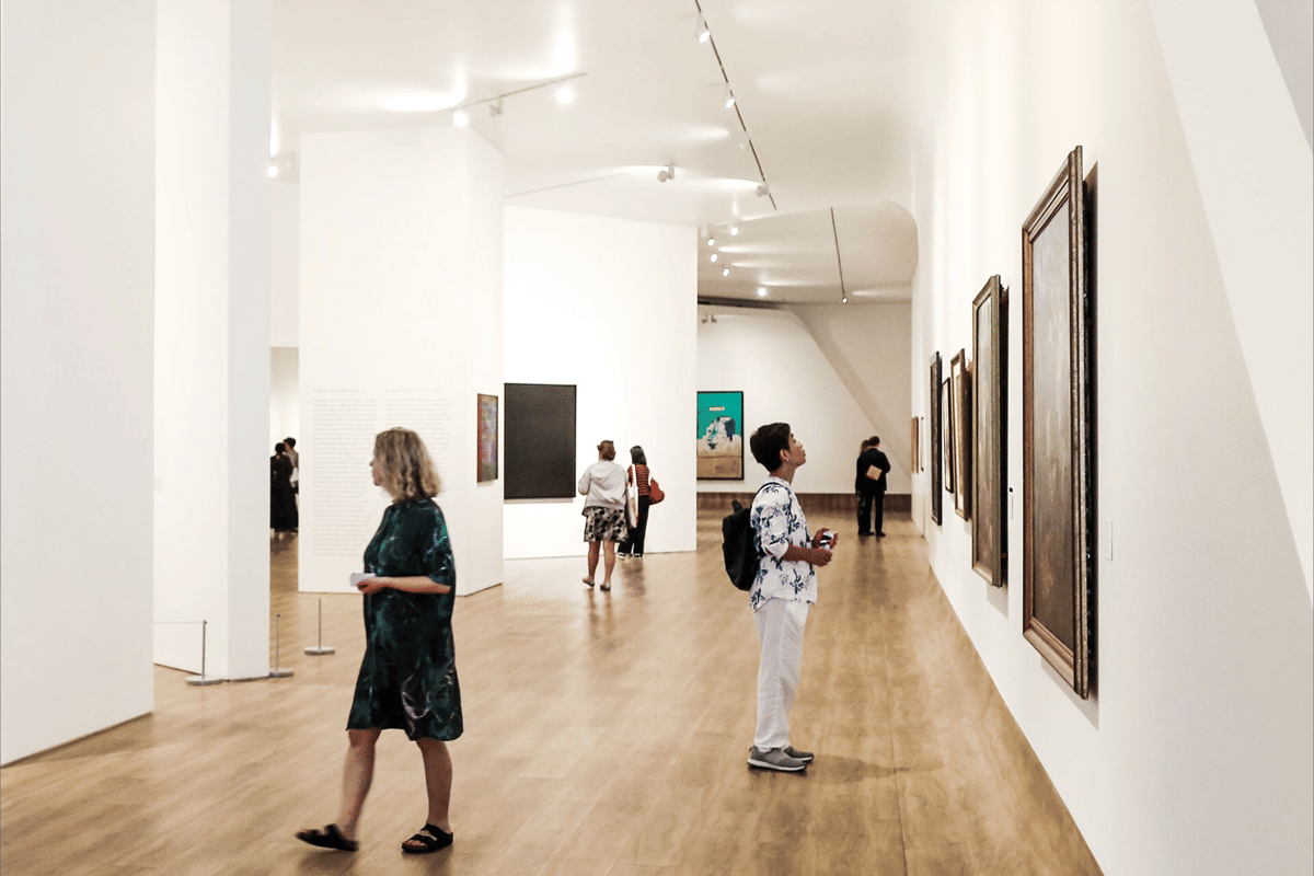 potret kunjungan di Museum Macan