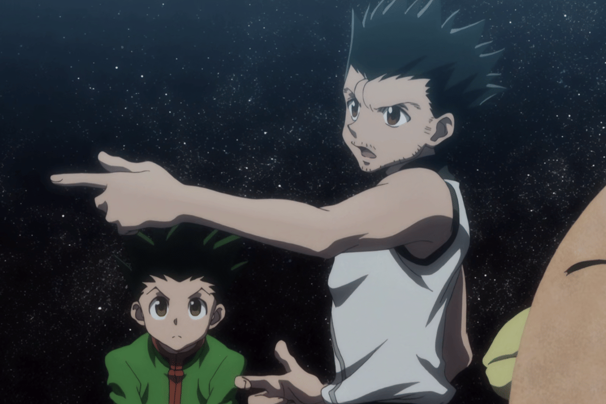 Ging berbicara dengan Gon.