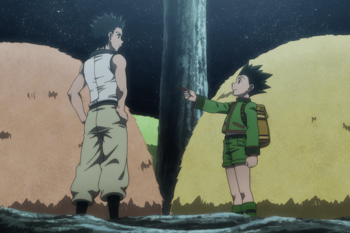 Gon mengembalikan Lisensi Hunter Ging.