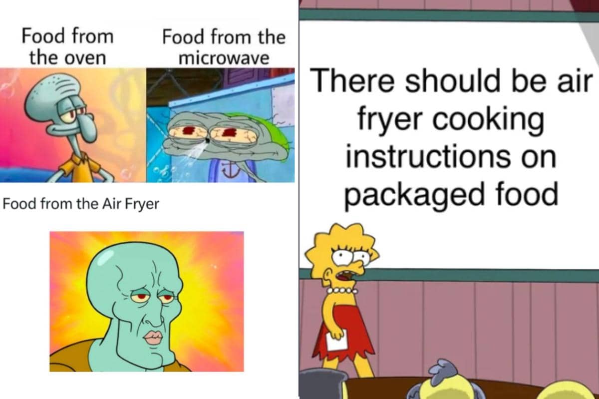 meme tentang air fryer 