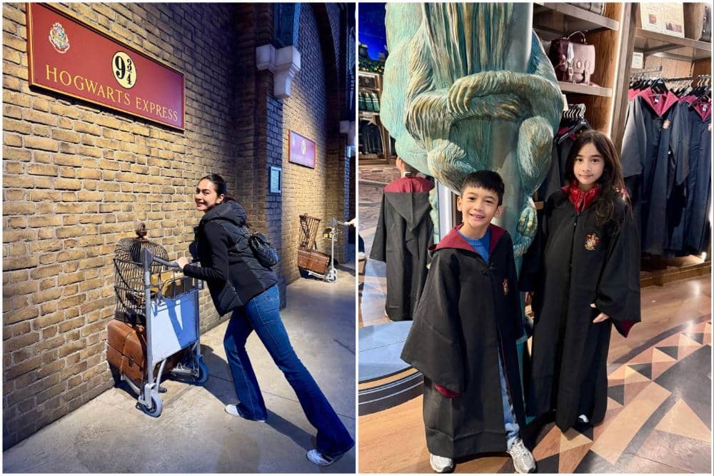 Keluarga Nabila Syakieb ke The Warner Bros. Studio Tokyo