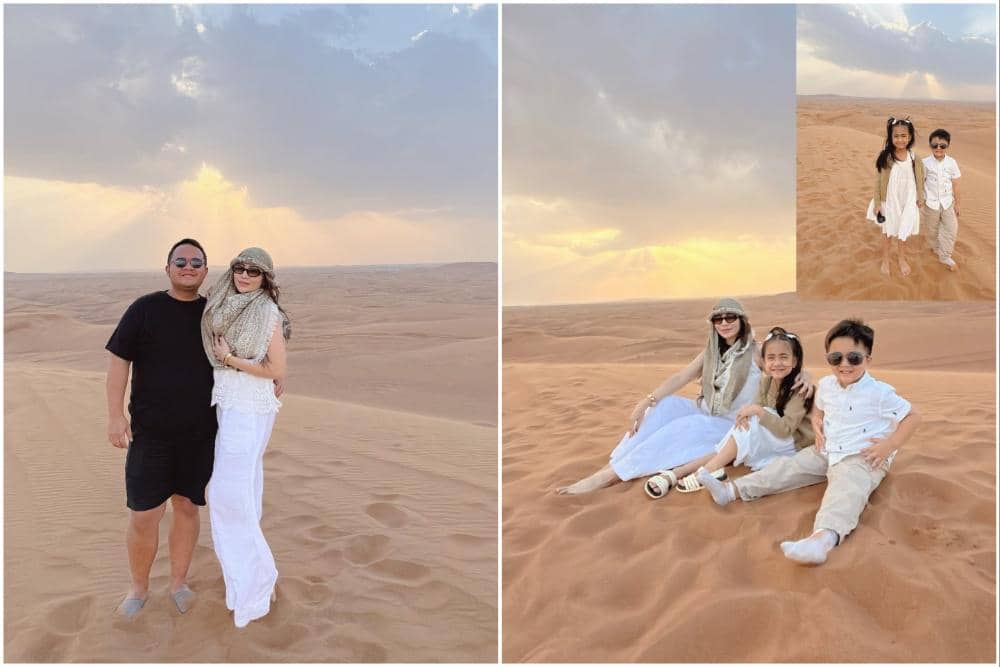 Keluarga Momo Eks Geisha Safari Desert di Dubai