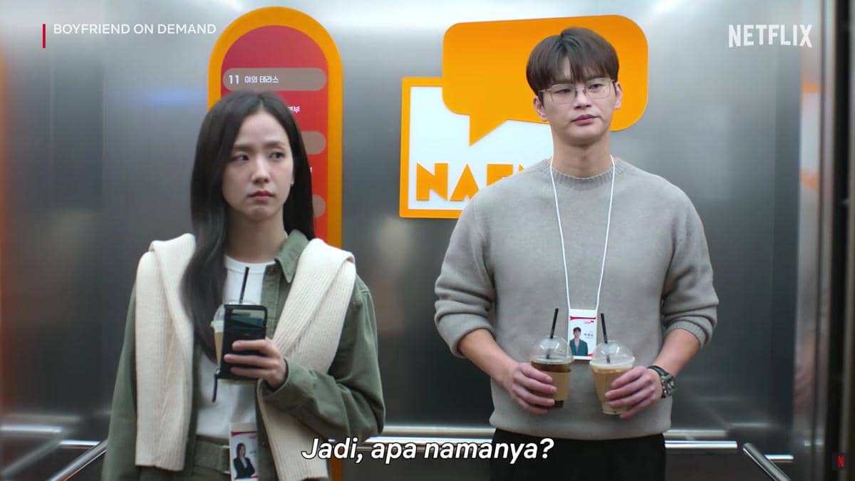 Jisoo dan Seo In Guk di drama Boyfriend on Demand