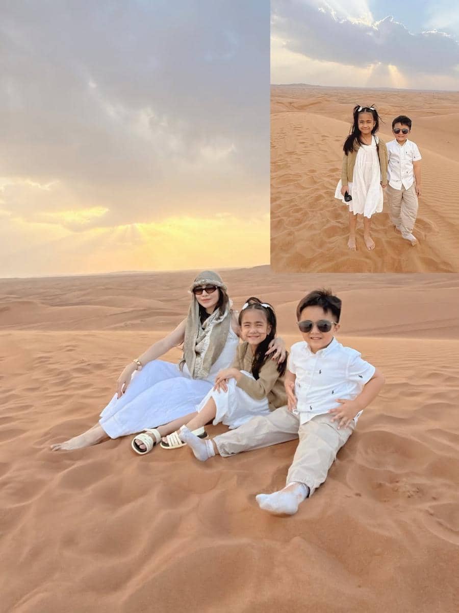 Keluarga Momo Eks Geisha Safari Desert di Dubai