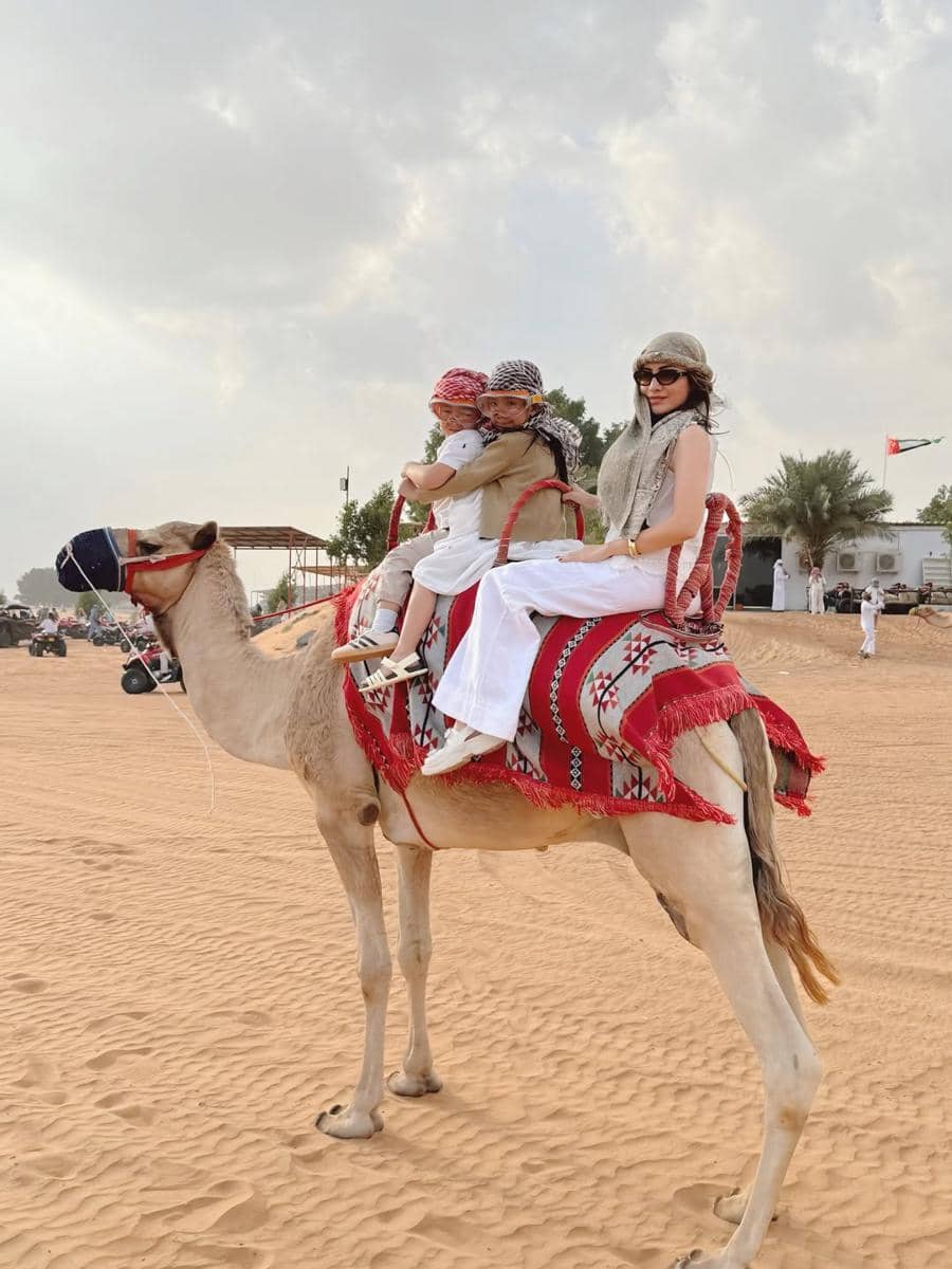 Keluarga Momo Eks Geisha Safari Desert di Dubai