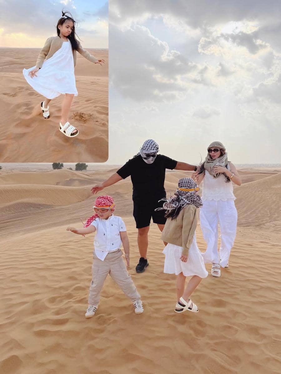 Keluarga Momo Eks Geisha Safari Desert di Dubai