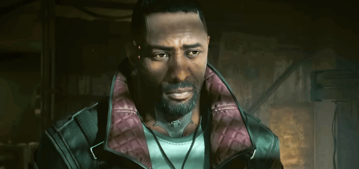 Solomon Reed Idris Elba. (Dok. CD Projekt Red/Cyberpunk 2077: The Phantom Liberty) 