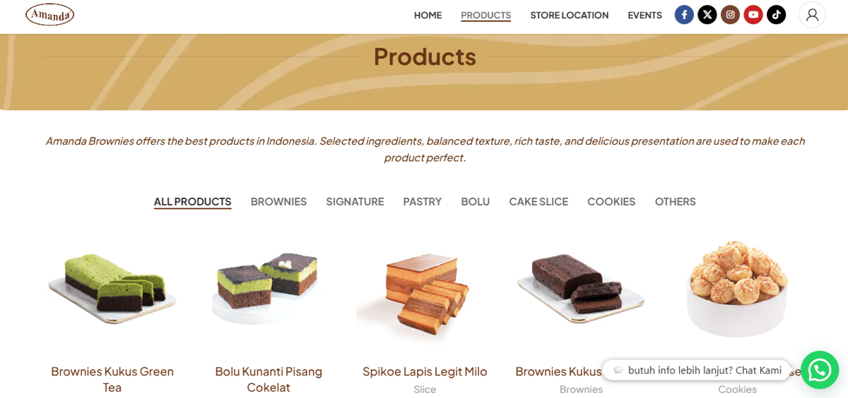 Siapa Pemilik Amanda Brownies? Ini Sosoknya yang Inspiratif