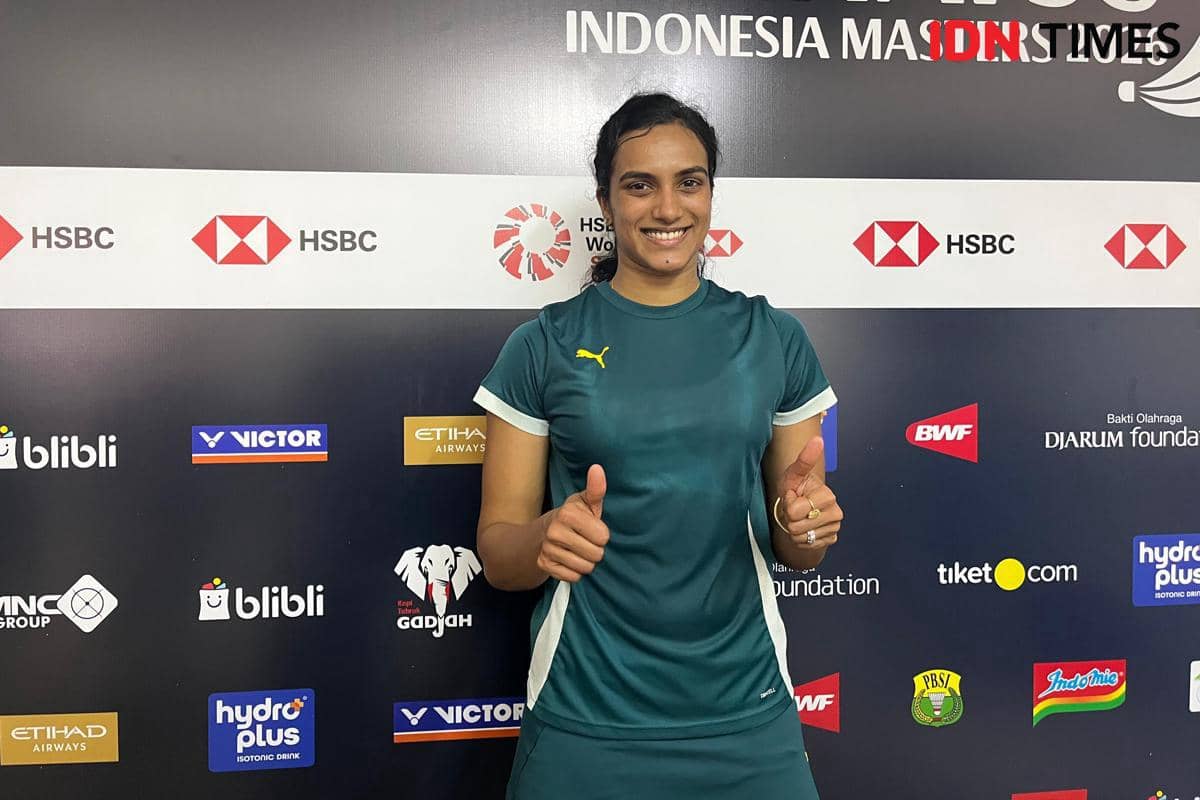 Tunggal putri India, Pusarla V. Sindhu memetik kemenangan di 32 besar Indonesia Masters 2026