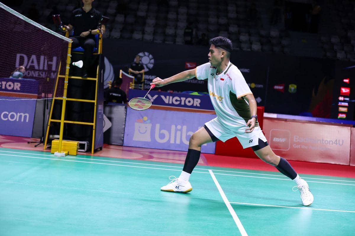 Ubed saat tampil di Indonesia Masters 2026