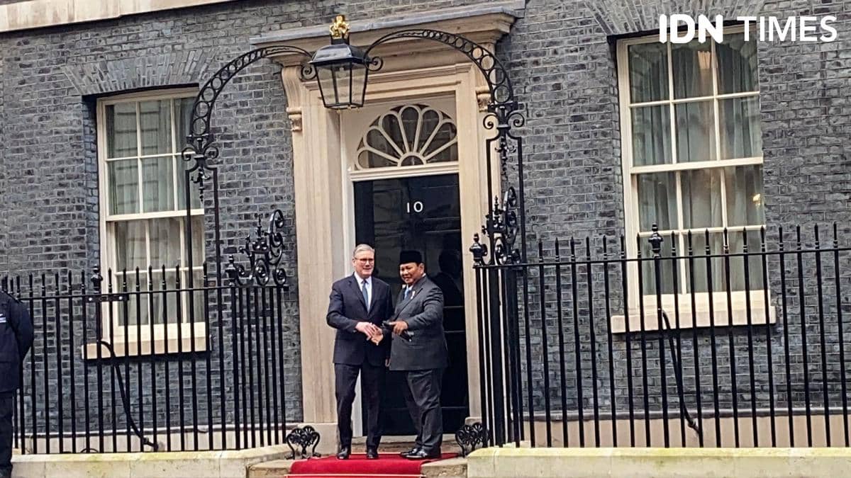Presiden Prabowo Subianto telah tiba di Downing Street 10