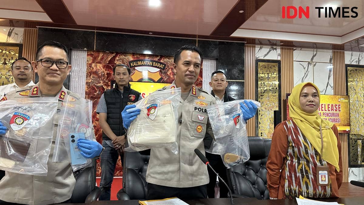 Polresta Pontianak ungkap kasus curas. 